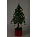Árbol de Navidad luminoso con 25 LEDs y base en forma de regalo Árbol de Navidad luminoso con 25 LEDs y base en forma de regalo Verde