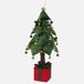Árbol de Navidad luminoso con 25 LEDs y base en forma de regalo Árbol de Navidad luminoso con 25 LEDs y base en forma de regalo Verde
