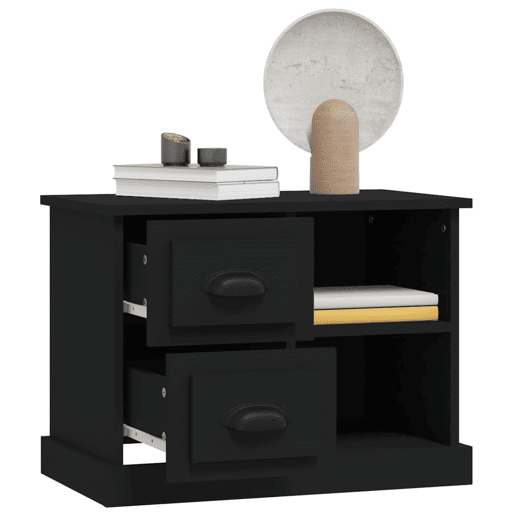 Mesa De Cabeceira - Mesinha De Cabeceira 60x35,5x45 cm preto
