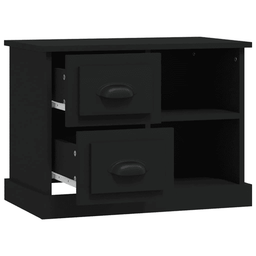 Mesa De Cabeceira - Mesinha De Cabeceira 60x35,5x45 cm preto