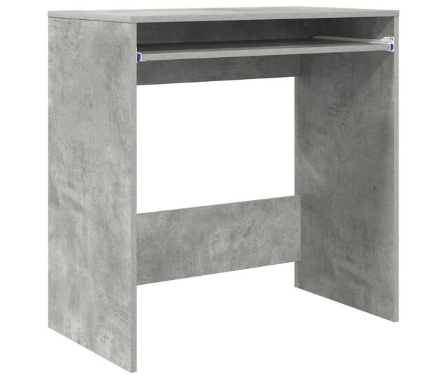 Escritorio - mesa de ordenador gris 77.5 x 43 x 79 cm madera contrachapada