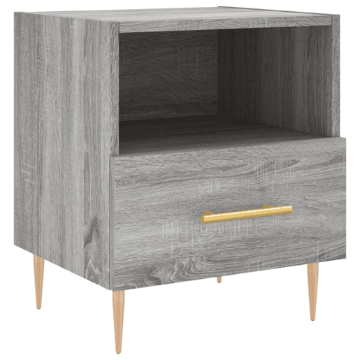 Mesa De Cabeceira - Mesinha De Cabeceira 40x35x47,5 cm derivados madeira sonoma cinza