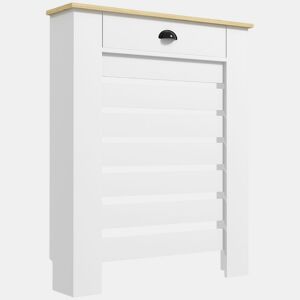 HOMCOM Cobertura para Radiador com Gaveta Cobertura para Radiador de MDF para Sala de Estar Dormitório Corredor 78x19x95,5 cm Branco