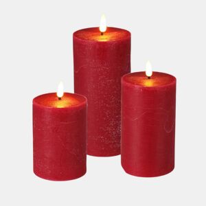 Conjunto de 3 velas LED em tamanhos diferentes com temporizador