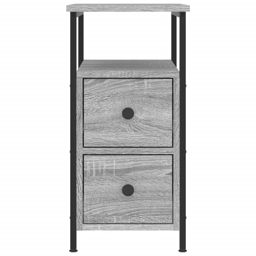 Mesa De Cabeceira - Mesinha De Cabeceira 30x60x60 cm derivados madeira sonoma cinza