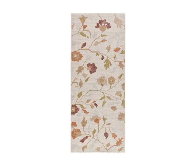 Alfombra motivos florales multicolor TAMARIS, 80x200 cm - ATTICGO