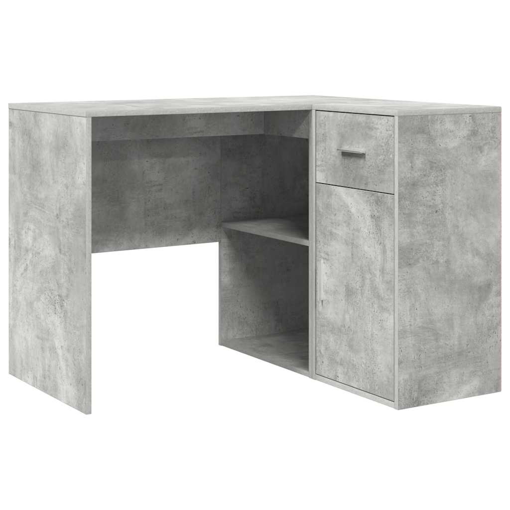 Escritorio - mesa de ordenador de esquina 2 pcs gris concreto 102 x 50 x 75 cm
