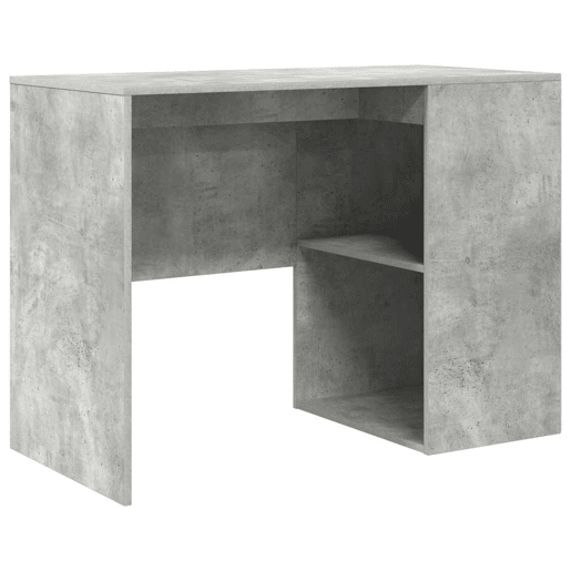 Secretária de canto - Mesa de computador com gaveta 2 pcs Cinzento 102 x 50 x 75 cm