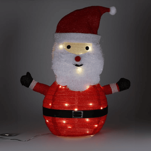 Bem-vindo ao Papai Noel 3D com LEDs Quentes