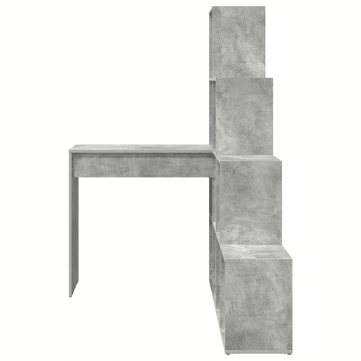 Secretária de canto - Mesa de computador Cinzento cimento 101,5 x 149,5 x 149,5 cm