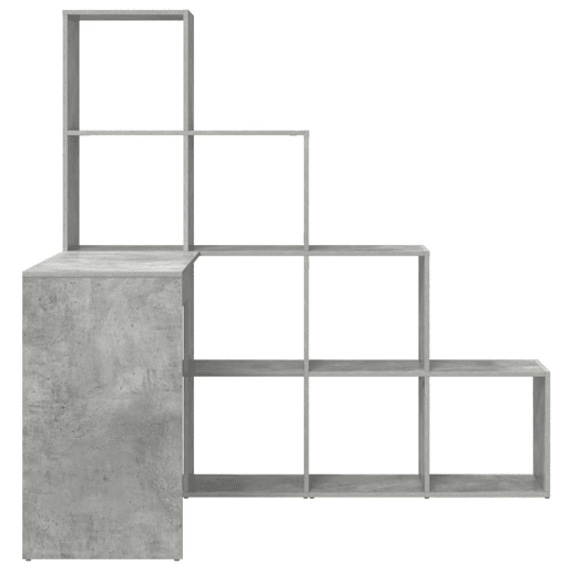 Secretária de canto - Mesa de computador Cinzento cimento 101,5 x 149,5 x 149,5 cm