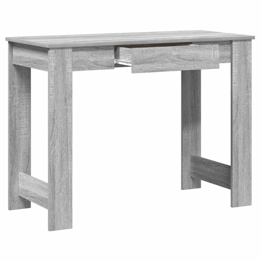 Secretária Escrivaninha de computador - 100x45x75cm derivados de madeira cor cinzento sonoma