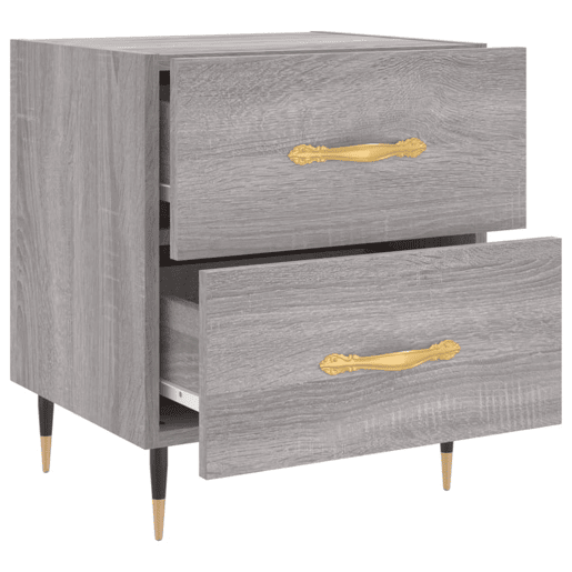 Mesa De Cabeceira - Mesinha De Cabeceira 40x35x47,5 cm derivados madeira sonoma cinza