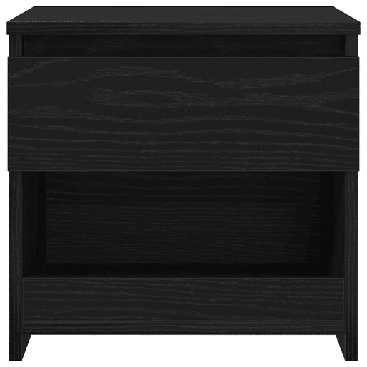 Lote de 2 Mesa De Cabeceira - Mesinha De Cabeceira Carvalho Preto 40 x 30 x 39 cm