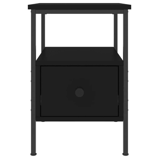 Mesa De Cabeceira - Mesinha De Cabeceira 34x36x50 cm derivados de madeira preto