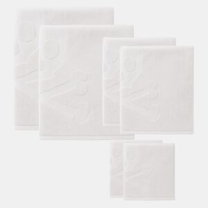Conjunto de 6 toalhas de banho 100% algodão com estampa de caveira Scalpers Home