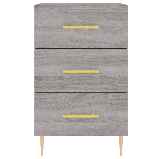 Mesa De Cabeceira - Mesinha De Cabeceira 40x40x66 cm derivados madeira cinzento sonoma