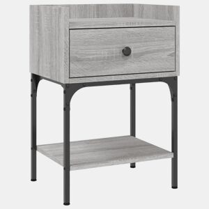 Mesa De Cabeceira - Mesinha De Cabeceira 40,5x31x60 cm derivados madeira cinzento sonoma