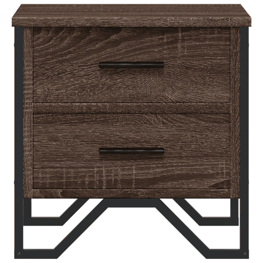 Mesa De Cabeceira - Mesinha De Cabeceira 40x41x40 cm deriv. madeira carvalho castanho