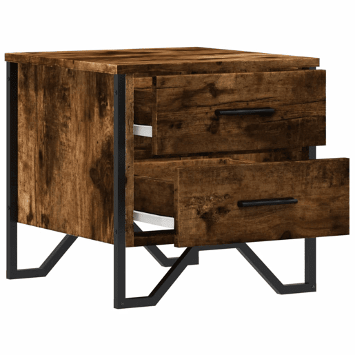Mesa De Cabeceira - Mesinha De Cabeceira 40x41x40 cm derivados de madeira carvalho fumado