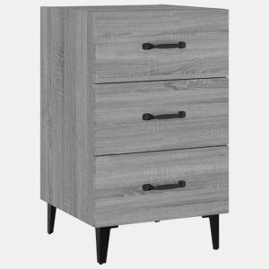 Mesa De Cabeceira - Mesinha De Cabeceira 40x40x66 cm derivados madeira cinzento sonoma