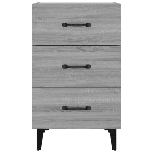 Mesa De Cabeceira - Mesinha De Cabeceira 40x40x66 cm derivados madeira cinzento sonoma