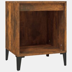 Mesa De Cabeceira - Mesinha De Cabeceira 40x35x50 cm cor carvalho fumado