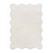 Alfombra borde ondulado liso MELLOW - ATTICGO 120x170 Alfombra borde ondulado liso MELLOW - ATTICGO 120x170 Blanco