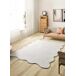 Alfombra borde ondulado liso MELLOW - ATTICGO 120x170 Alfombra borde ondulado liso MELLOW - ATTICGO 120x170 Blanco
