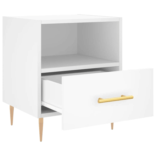 Mesa De Cabeceira - Mesinha De Cabeceira 40x35x47,5 cm derivados de madeira branco