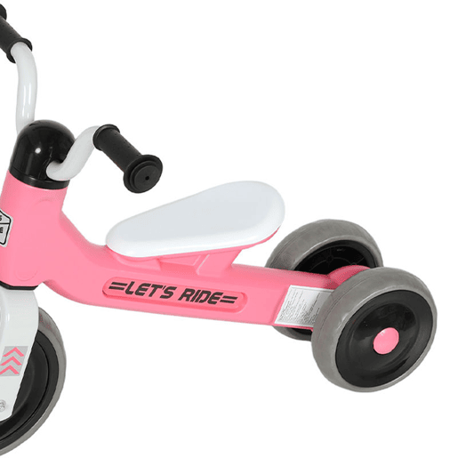 AIYAPLAY Bicicleta sem Pedais para Crianças dos 12 aos 36 Meses Bicicleta de Equilíbrio com Rodas Silenciosas e Antifuro Guiadores com Rotação Limitada a 60° 69x40x49 cm Rosa