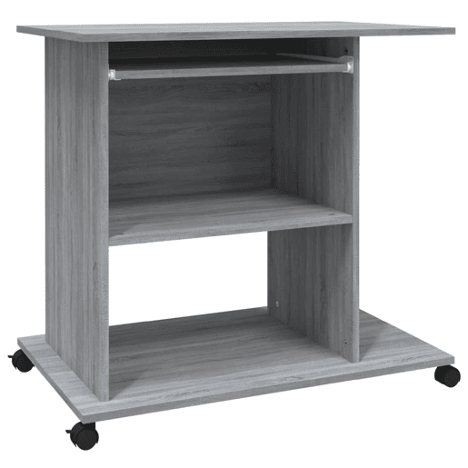 Secretária Mesa computador - 80x50x75 cm derivados madeira sonoma cinza