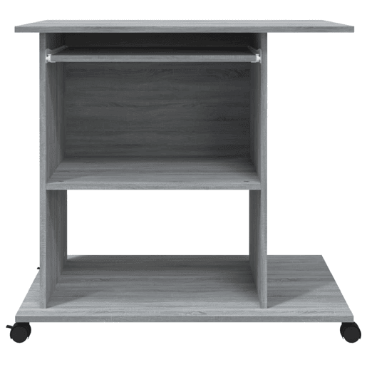 Secretária Mesa computador - 80x50x75 cm derivados madeira sonoma cinza