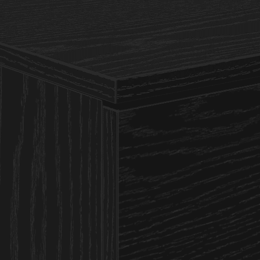 Mesa De Cabeceira - Mesinha De Cabeceira com gaveta Carvalho preto 40 x 65 x 65 cm