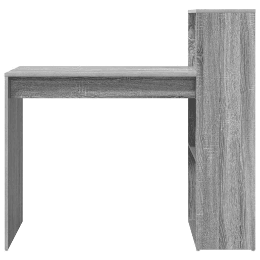 Secretária Escrivaninha de computador - Cinza Sonoma 108 x 55 x 103,5 cm Madeira processada