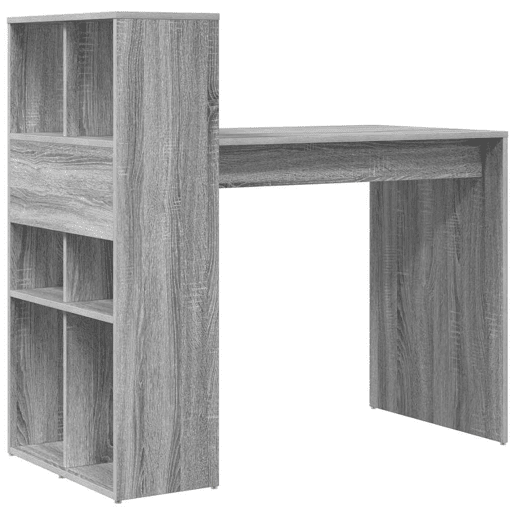Secretária Escrivaninha de computador - Cinza Sonoma 108 x 55 x 103,5 cm Madeira processada
