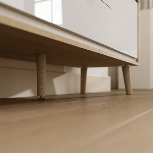 HOMCOM Móvel de TV Moderno de 2 Portas Móvel TV para Sala com 2 Gavetas Orifícios Passa-Cabos Prateleiras Removíveis e Ajustáveis para Televisão 55 Polegadas 120x35x50 cm Branco Brilho e Carvalho