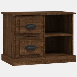 Mesa De Cabeceira - Mesinha De Cabeceira 60x35,5x45 cm cor carvalho castanho