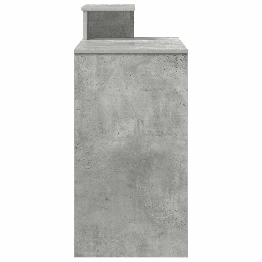 Secretária - Escrivaninha de computador com prateleira Cinzento cimento 106 x 40 x 88,5 cm