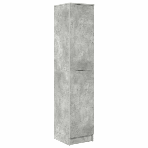 Secretária Escrivaninha de computador - com Armazenamento 2 pcs Cinzento 78.5 x 37 x 154.5 cm