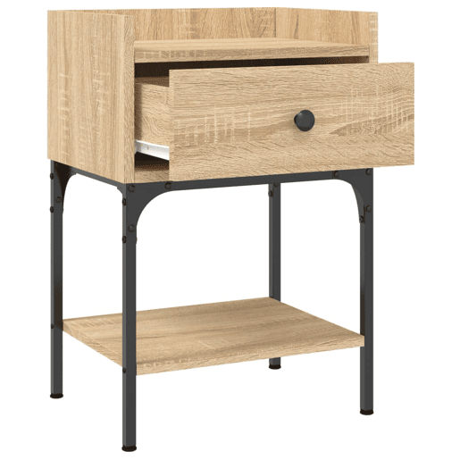 Mesa De Cabeceira - Mesinha De Cabeceira 40,5x31x60 cm derivados madeira carvalho sonoma