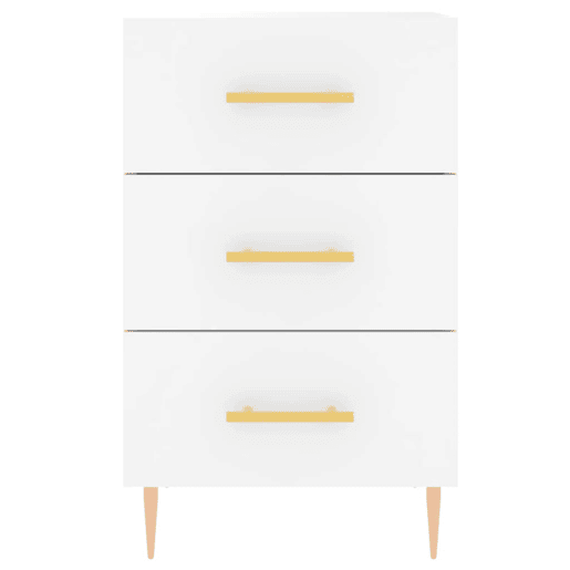 Mesa De Cabeceira - Mesinha De Cabeceira 40x40x66 cm derivados de madeira branco
