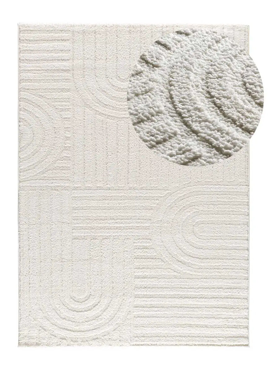 Alfombra geométrico con relieve JUNO - ATTICGO 190x285