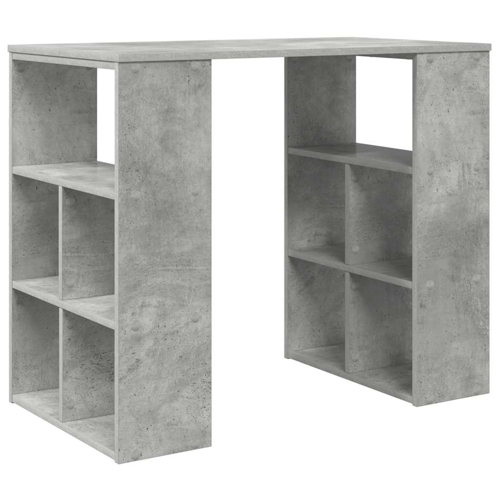 Escritorio - mesa de ordenador gris 90 x 50 x 75 cm madera contrachapada