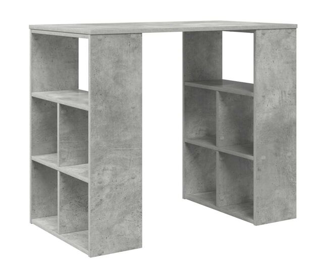 Escritorio - mesa de ordenador gris 90 x 50 x 75 cm madera contrachapada