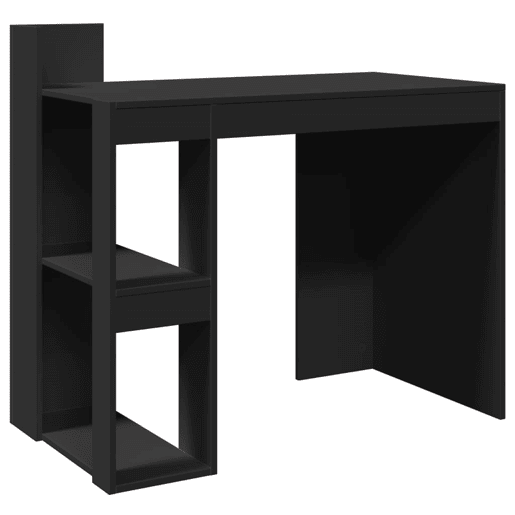 Secretária Escrivaninha de computador - 103,5x56,5x94 cm derivados de madeira preto
