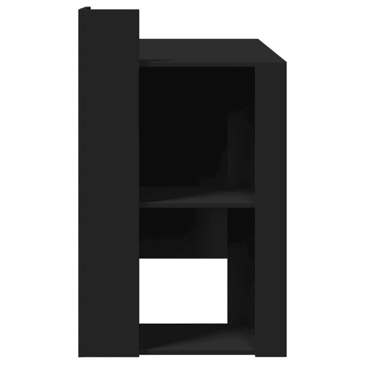 Secretária Escrivaninha de computador - 103,5x56,5x94 cm derivados de madeira preto