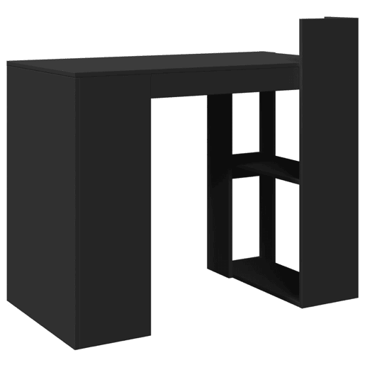 Secretária Escrivaninha de computador - 103,5x56,5x94 cm derivados de madeira preto