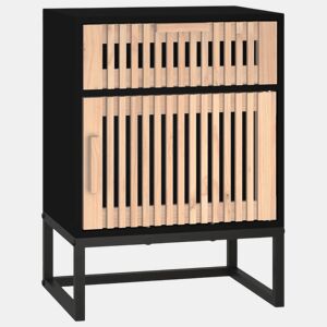 Mesa De Cabeceira - Mesinha De Cabeceira 40x30x55,5 cm derivados madeiraferro preto