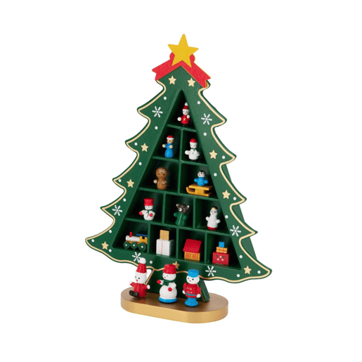 Estatueta de Árvore de Natal Well Home em MDF com Decoração